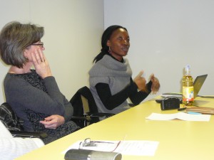 Ulrike Gomelsky und Chileshe Gloria Mange